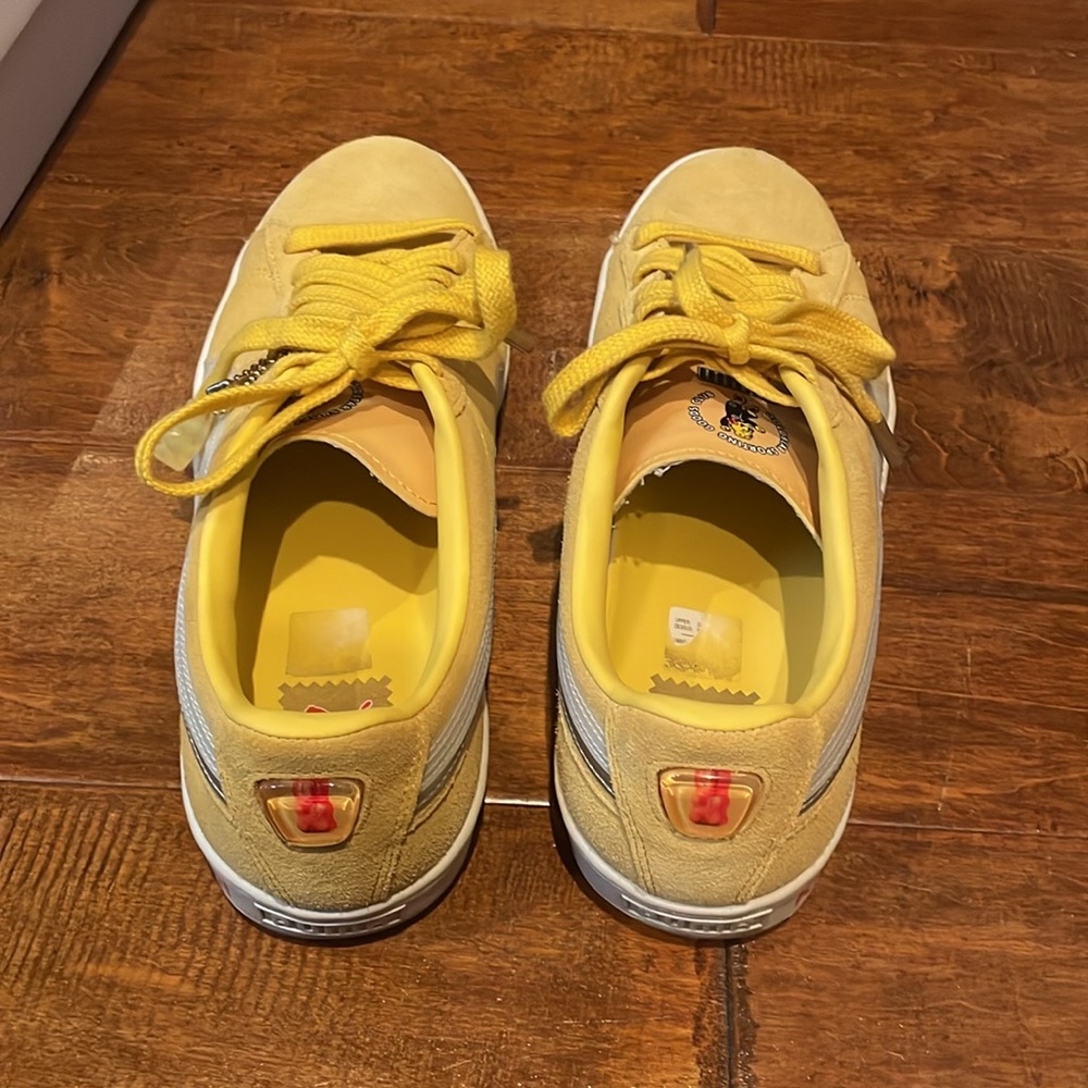Puma Suede Triplex Haribo Mens US 10.5 EUR 44 Yellow Sneakers Shoes with Box - Picture 6 of 16